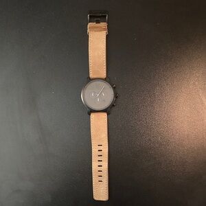 MVMT Smartwatch with Tan Leather Strap